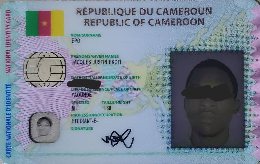 CNI perdu dans un taxi à Yaoundé